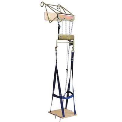 Silla para trabajos en altura con desmultiplicación