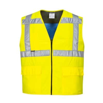 Chaleco refrescante de alta visibilidad